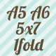 A6 / A5 / 5x7 1 Fold (0)
